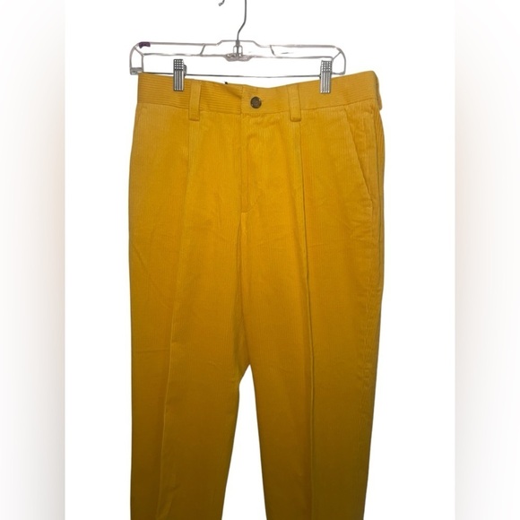 J. Lindeberg Gordon Yellow Corduroy Pants NWT Size 46 / Medium - Picture 4 of 7